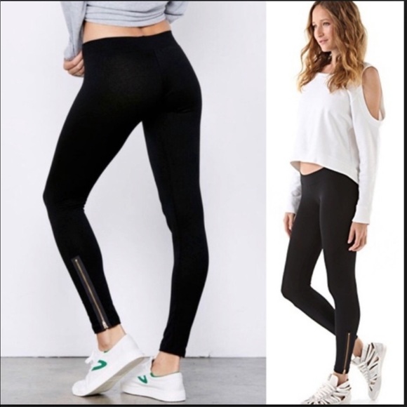 LNA Pants - LnA Zipper Leggings Size Small